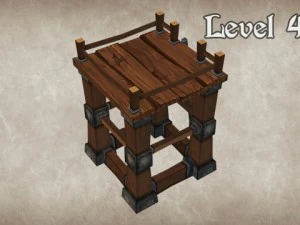 wood tower lvl 4 3D Model