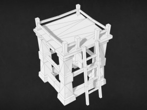 wood tower lvl 4 3D Model