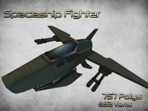 space fighter 01 3D 模型