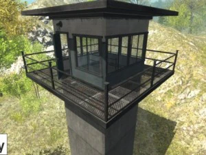 prison tower 3D Model