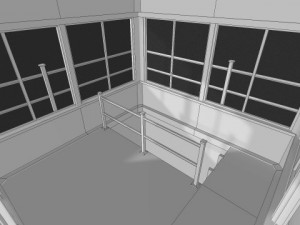 prison tower 3D मॉडल