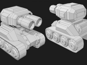 toon tank 3D Model