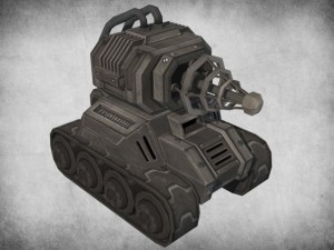 toon tesla tank Modelo 3D