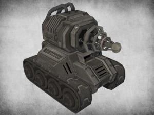 toon tesla tank 3D Model