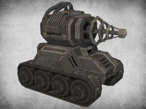 toon tesla tank 3D Model