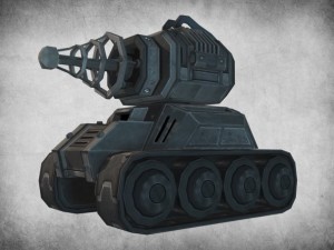 toon tesla tank Modelo 3D