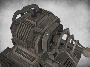 toon tesla tank 3D Model