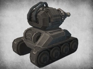 toon tesla tank Modelo 3D