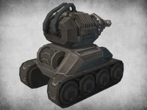 toon tesla tank 3D Model