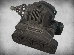 toon tesla tank 3D Model