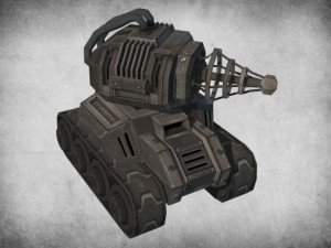 toon tesla tank Modelo 3D