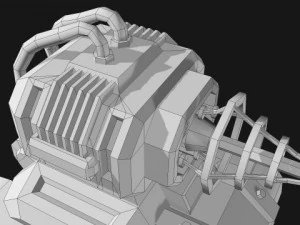 toon tesla tank 3D Model