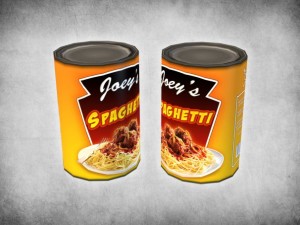 canned spaghetti 3D Model