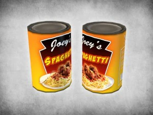 espaguetis enlatados Modelo 3D