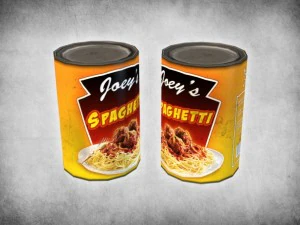 espaguetis enlatados Modelo 3D