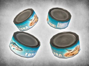 ツナ缶 3Dモデル