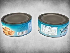 tuńczyk w puszce Model 3D