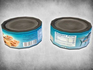tuńczyk w puszce Model 3D