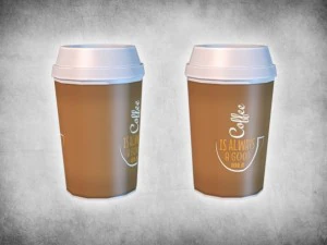 x&iacute;cara de caf&eacute; para levar Modelo 3D