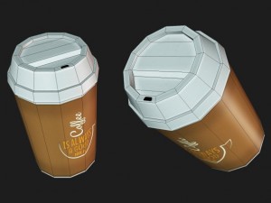 coffee cup take away 3D Model
