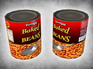 canned beans Model 3D