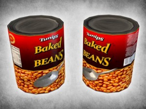 canned beans Model 3D