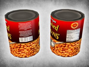 canned beans Model 3D