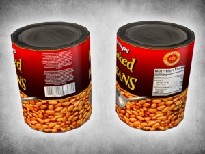 canned beans Model 3D