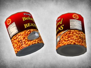 canned beans Model 3D