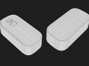 canned sadines Model 3D