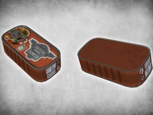 canned mackerel 3D 模型