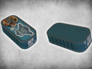 canned mackerel 3D Model