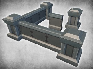 steel walls wallpack 01 3D-Modell