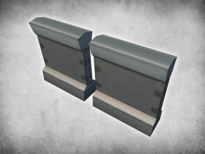 steel walls wallpack 01 Modèle 3D