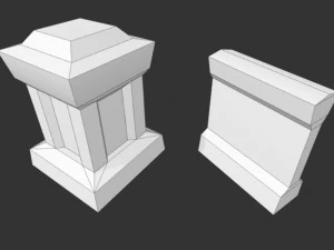 steel walls wallpack 01 3D Model