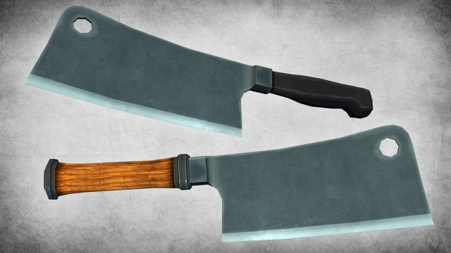 meat cleavers Modelo 3D .c4d .max .obj .3ds .fbx .stl .blend 