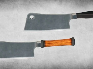 고기 식칼 3D 모델