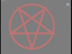 inverted pentagram 3D Model