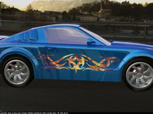 Ford mustang resolusi tinggi 2005 dilengkapi sepenuhnya Model 3D