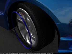 2005 ford mustang high res fully rigged 3D Model