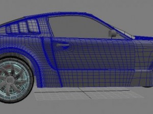 2005 ford mustang high res fully rigged 3D Model