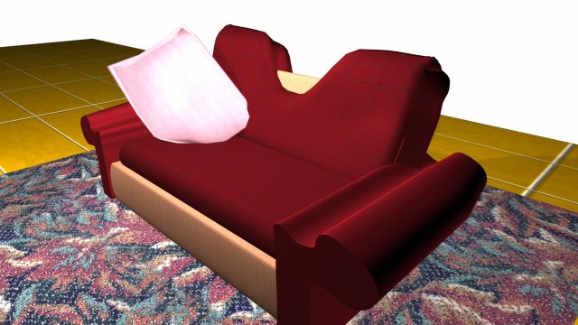 sofa modeld in 3ds max 3D Model .c4d .max .obj .3ds .fbx .stl .blend 