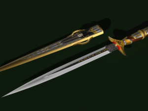 spider king dagger Model 3D