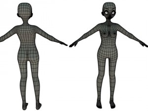 toon anime base 3D Model