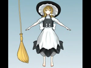 霧雨魔理沙 3Dモデル