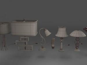 lamp set 2 Model 3D