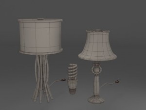 lamp set 2 Model 3D