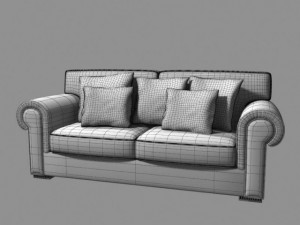 angelo cappellini 40102 sofa 3D Model