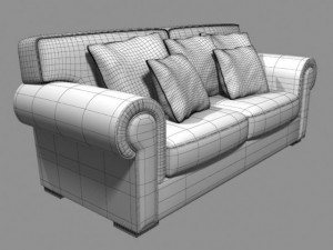 angelo cappellini 40102 sofa 3D Model