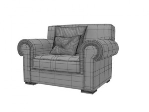 angelo cappellini 40101 armchair Modelo 3D